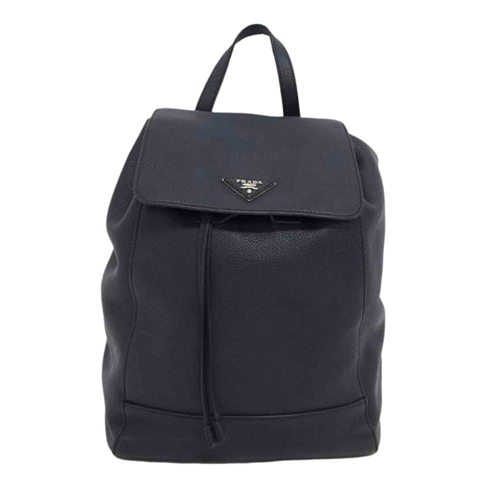 Prada Leather Backpack Blue